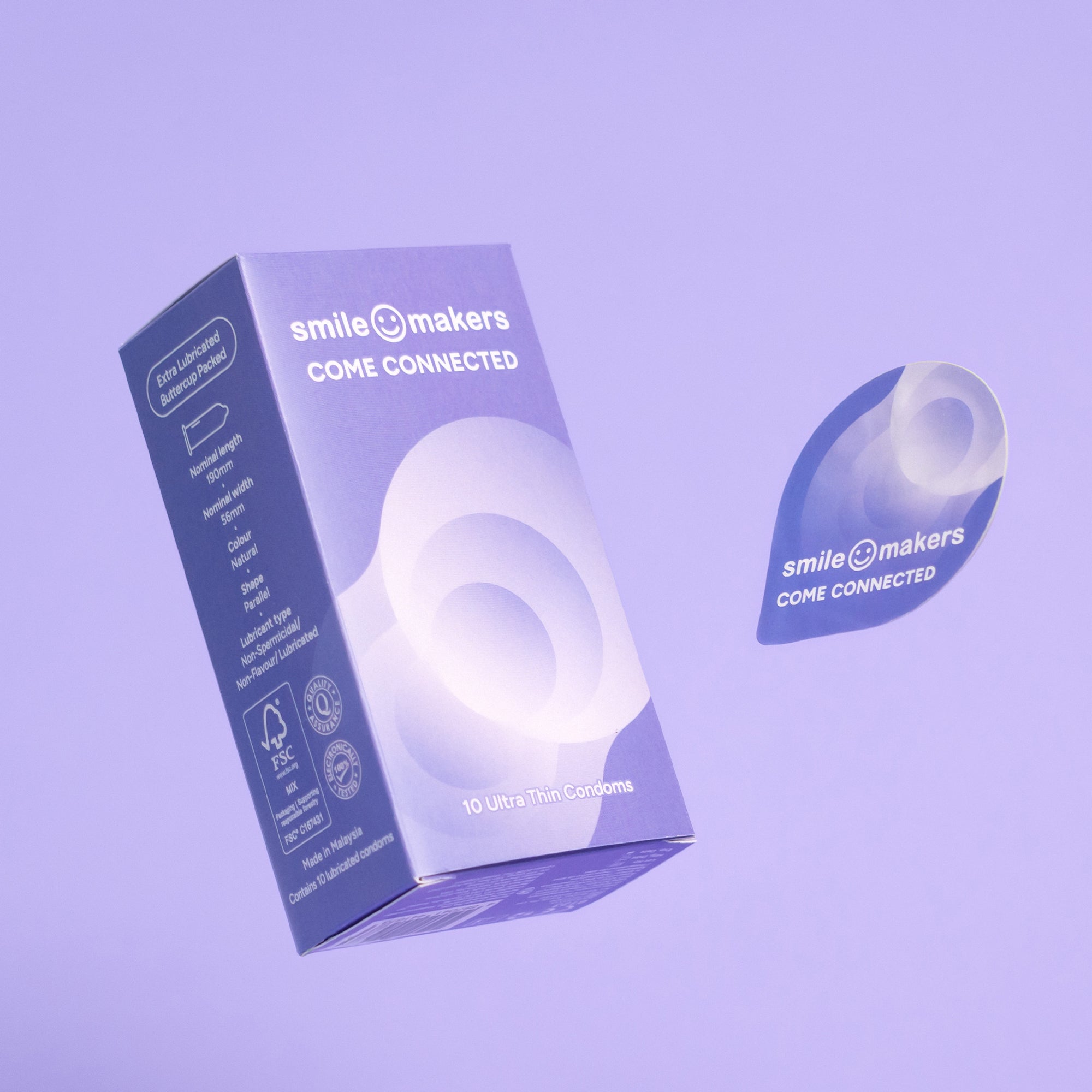 Smile Makers Come Connected Condoms (10 Pack) SheSpot Smile Makers Come Connected Condoms (10 Pack) SheSpot